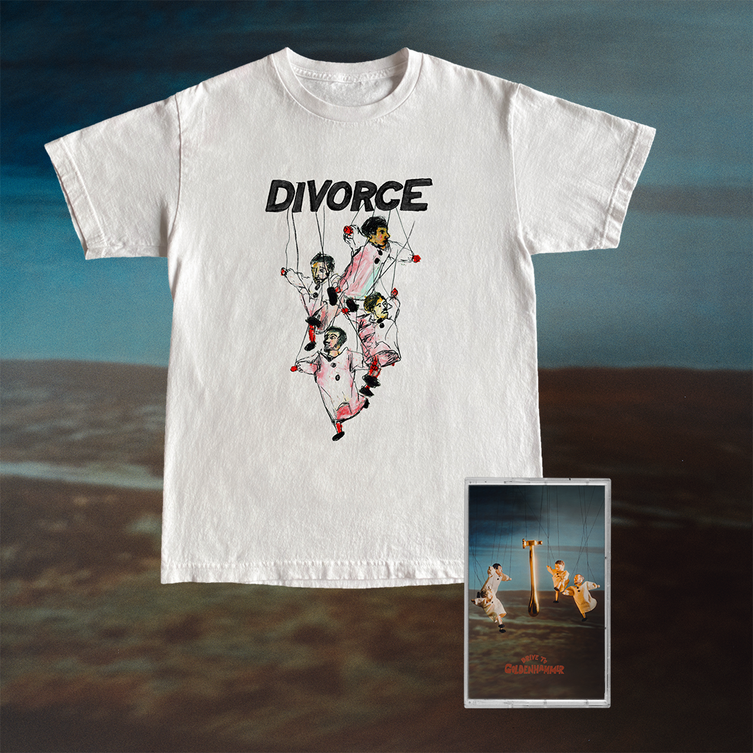 Drive To Goldenhammer Cassette + Marionettes White T-shirt