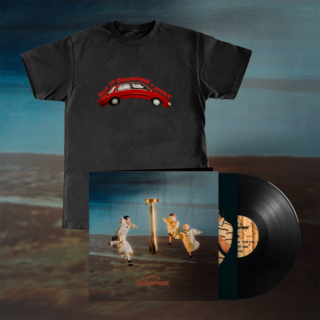 Drive To Goldenhammer Gatefold Vinyl + Red Car Black T-shirt